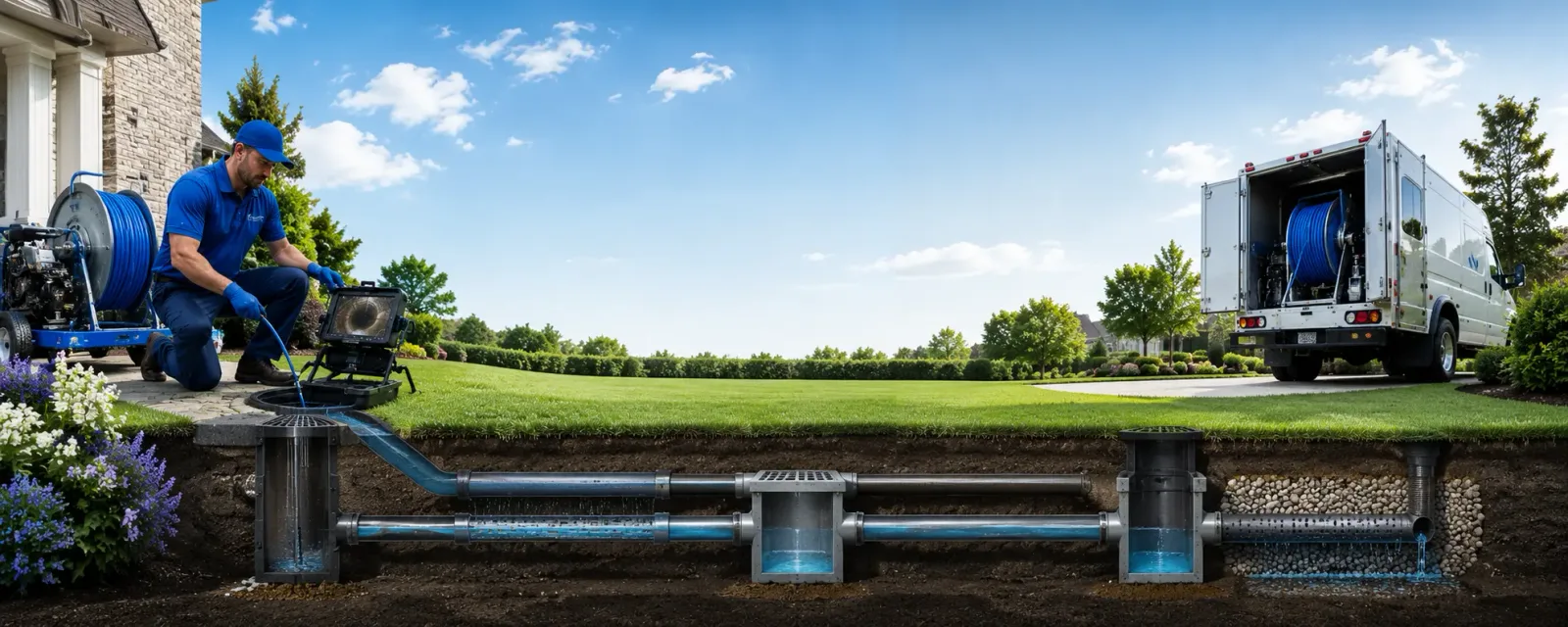 Outdoor drain cleaning information for Denton, NE